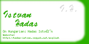 istvan hadas business card